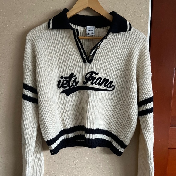 🍁🏈📓Iets Frans Urban Outfitters polo sweater S - Picture 1 of 6